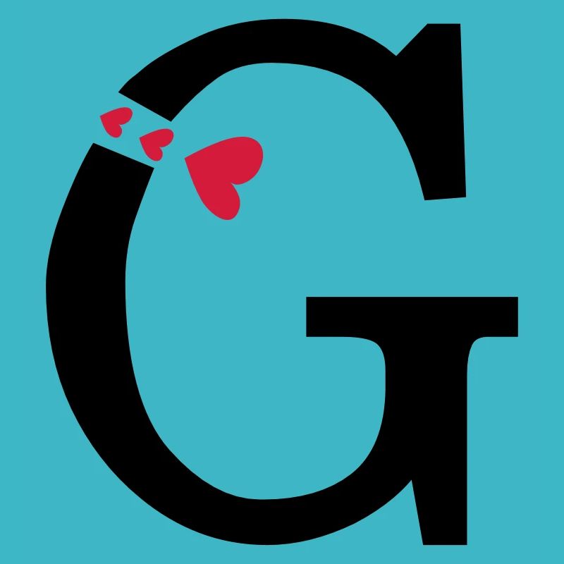 Großbuchstabe G mit Herzen
