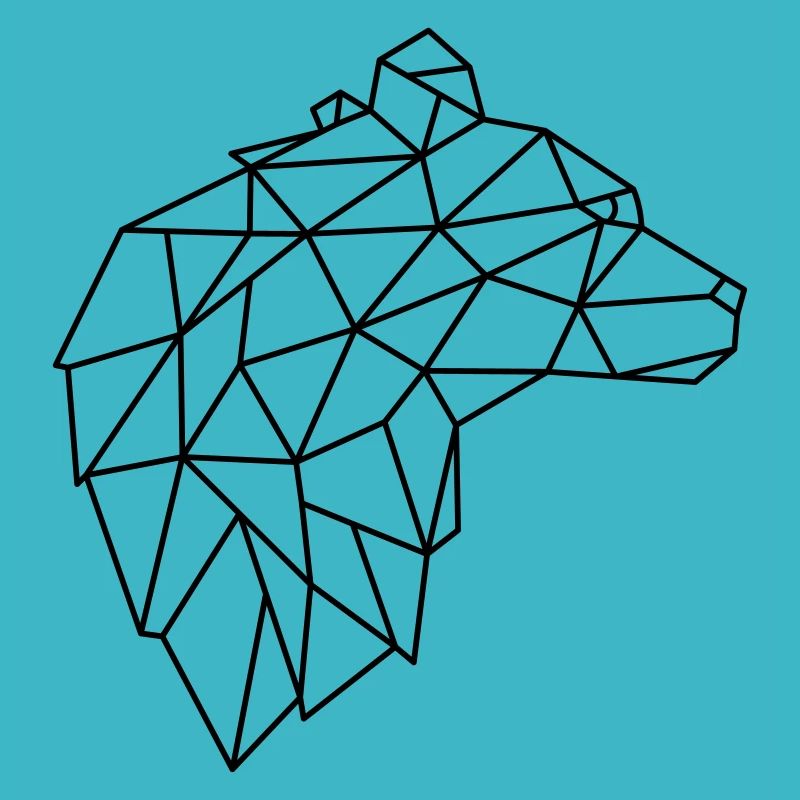 Bär Geometrie Baer Natur Wald Geschenk Idee