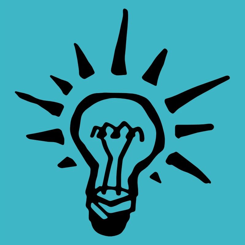 Shining light bulb