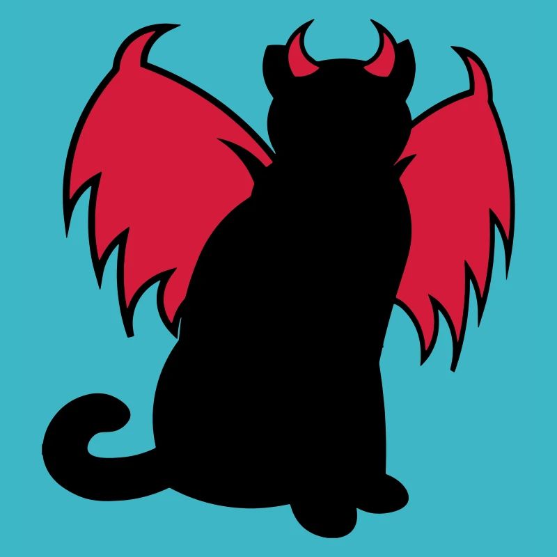 Devil Cat / Teufelskatze / chat diable / idée cadeau