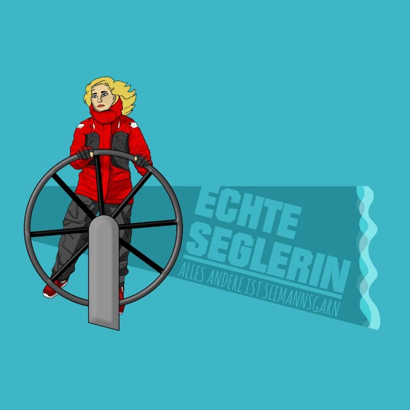 Echte Seglerin - Blond - Skipper - Segelschiff