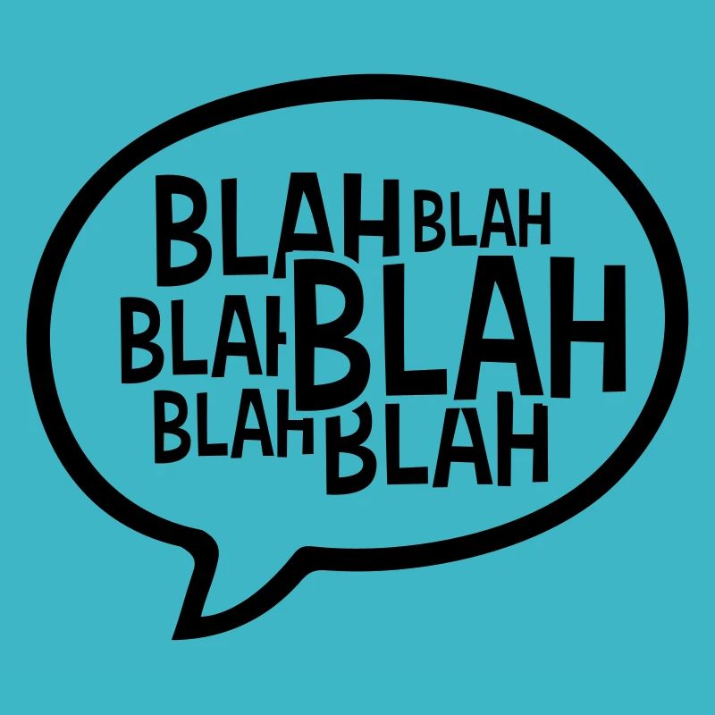 Comic Sprechblase Blah