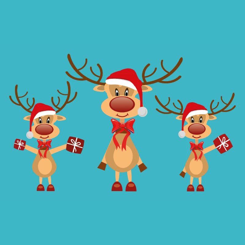Süße Elche Weihnachten Geschenk