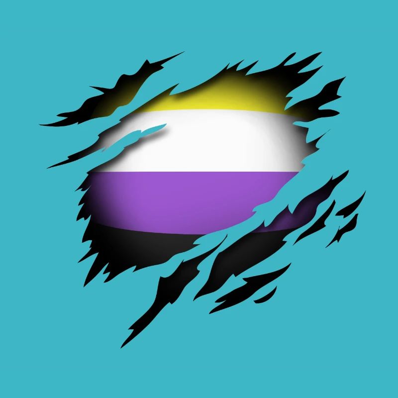 Non Binary Pride at heart