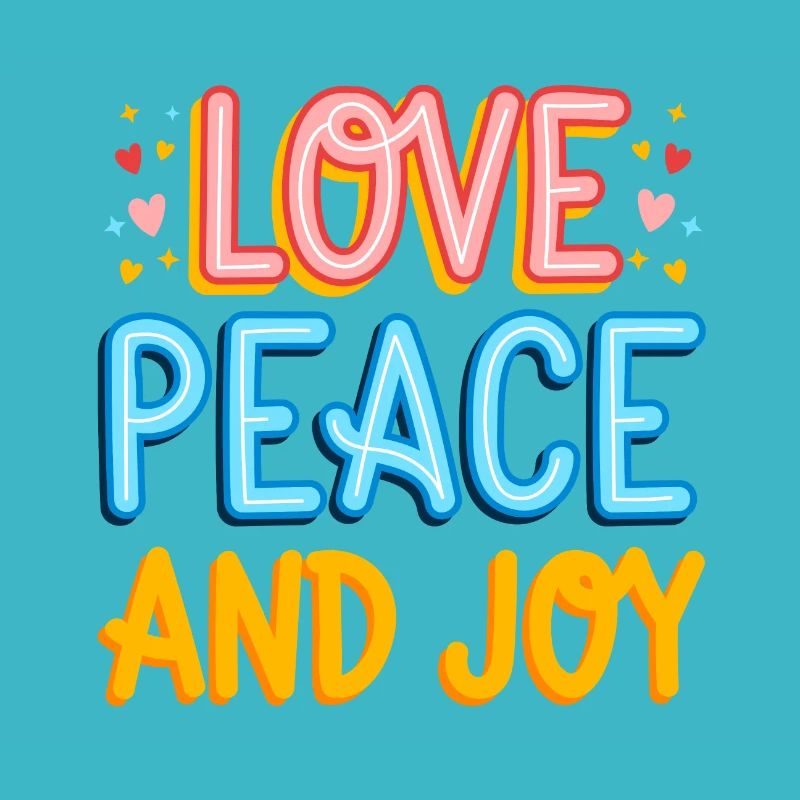 Love Peace and Joy original gift idea