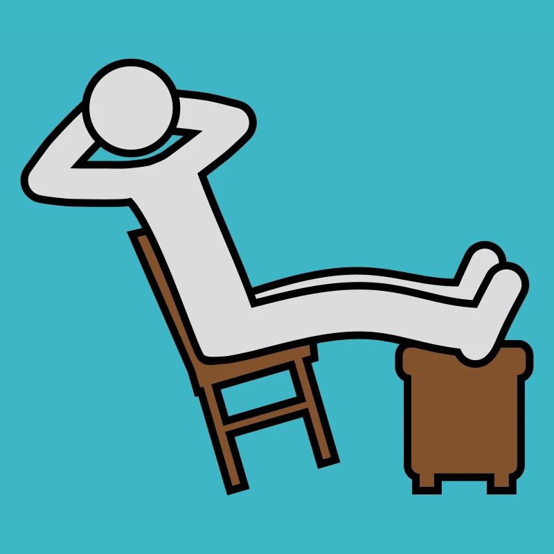 L’homme se repose