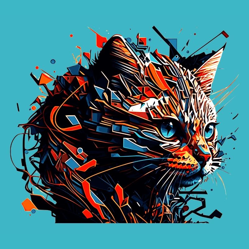 Visage de chaton d’un chat domestique mignon