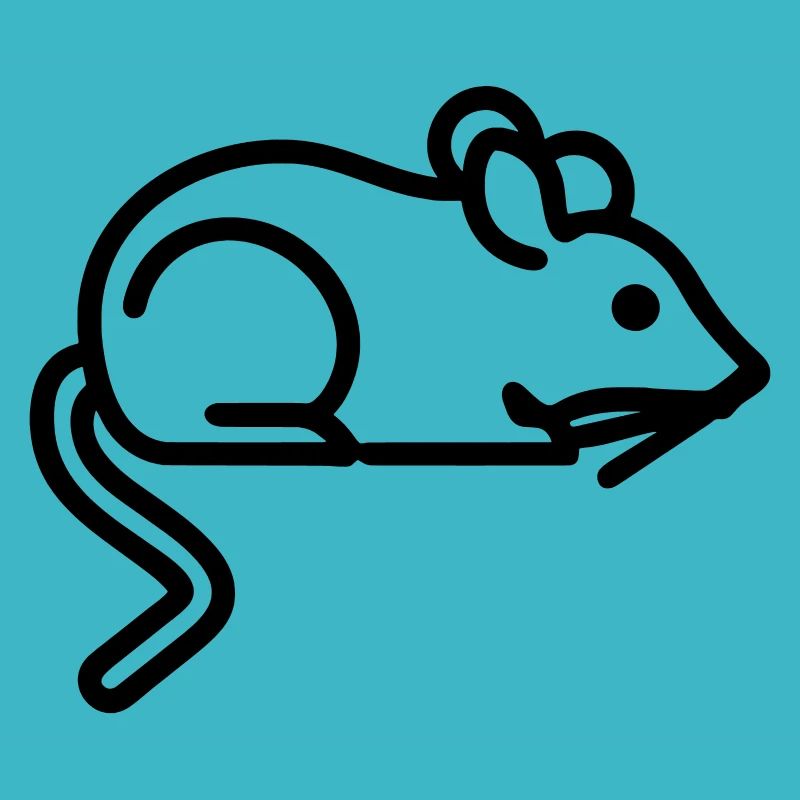 Icône de souris - Conception simple de contour noir