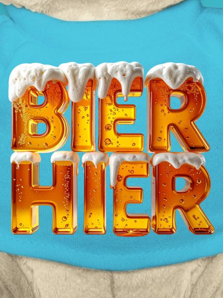 Bier? Hier! – 3D Bierglas-Buchstaben mit Schaum