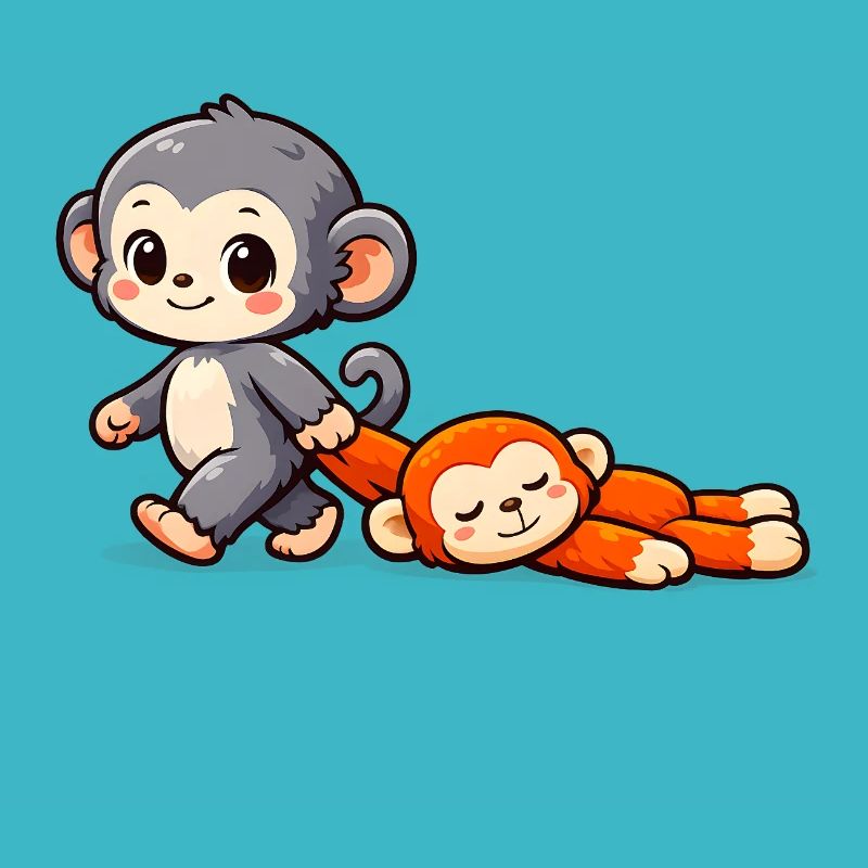 Bébé Singe Coup de Poing