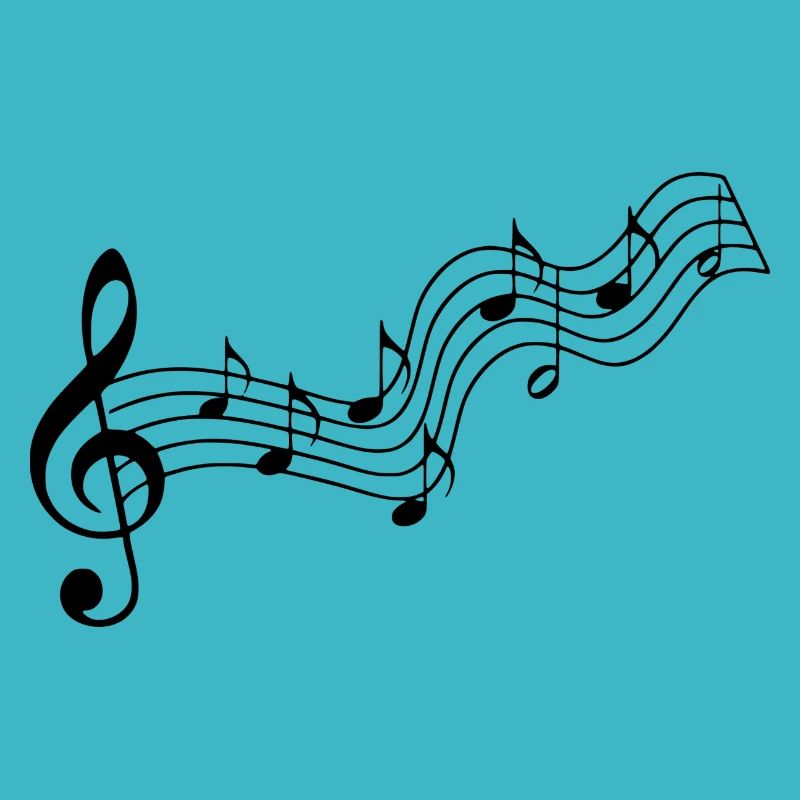 Chemise de notes de musique