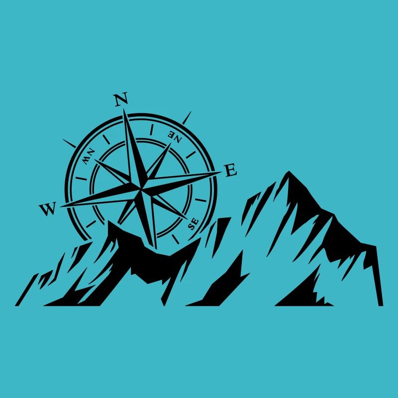 Windrose & Berge