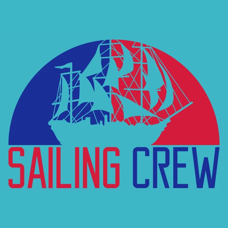 Sailing crew sailing ship