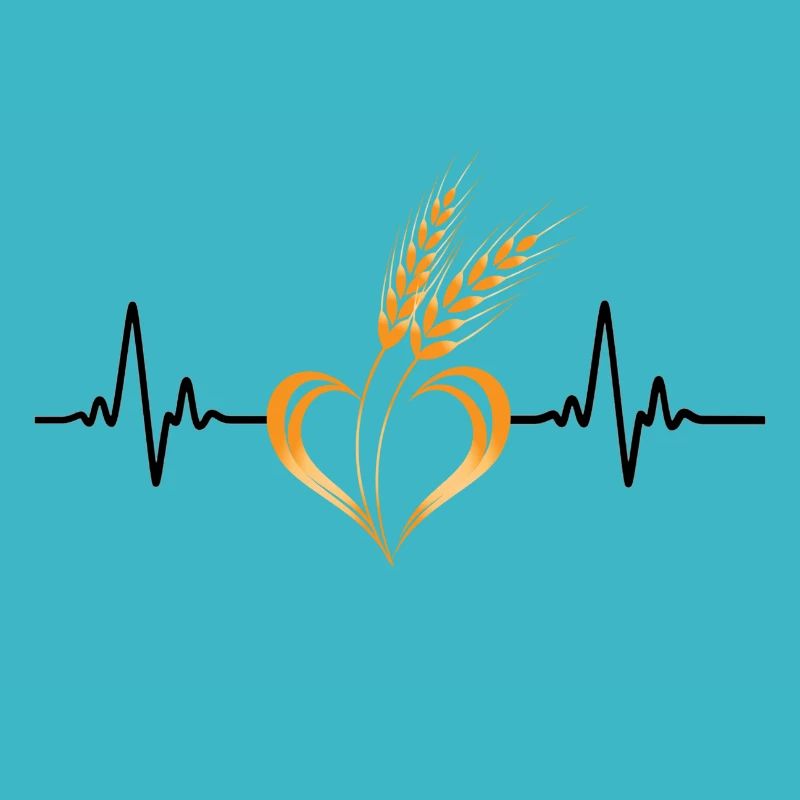 Love Getreide mit Herzfrequenz