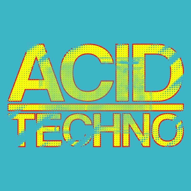 Acid Techno Rouge Jaune | Heavy Scratch Acid Techno