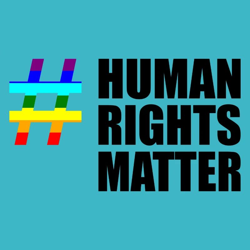 Human rights matter rainbow