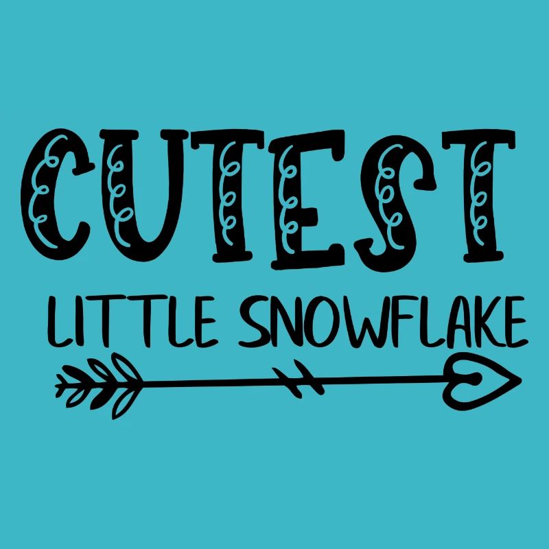 Le plus mignon petit flocon de neige - Dicton de bébé