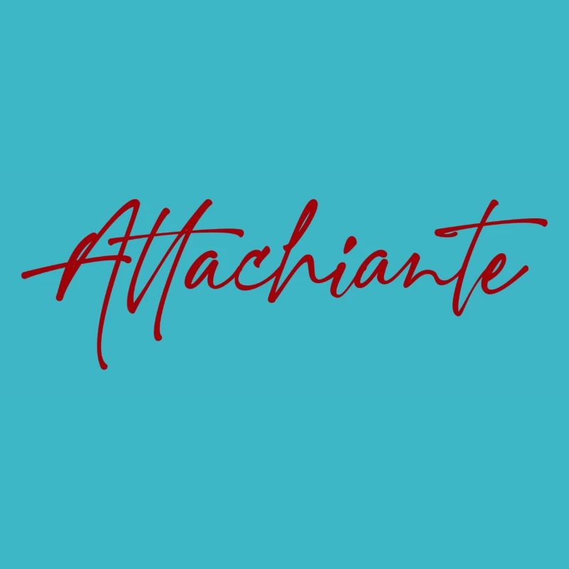 Attachiante typographie