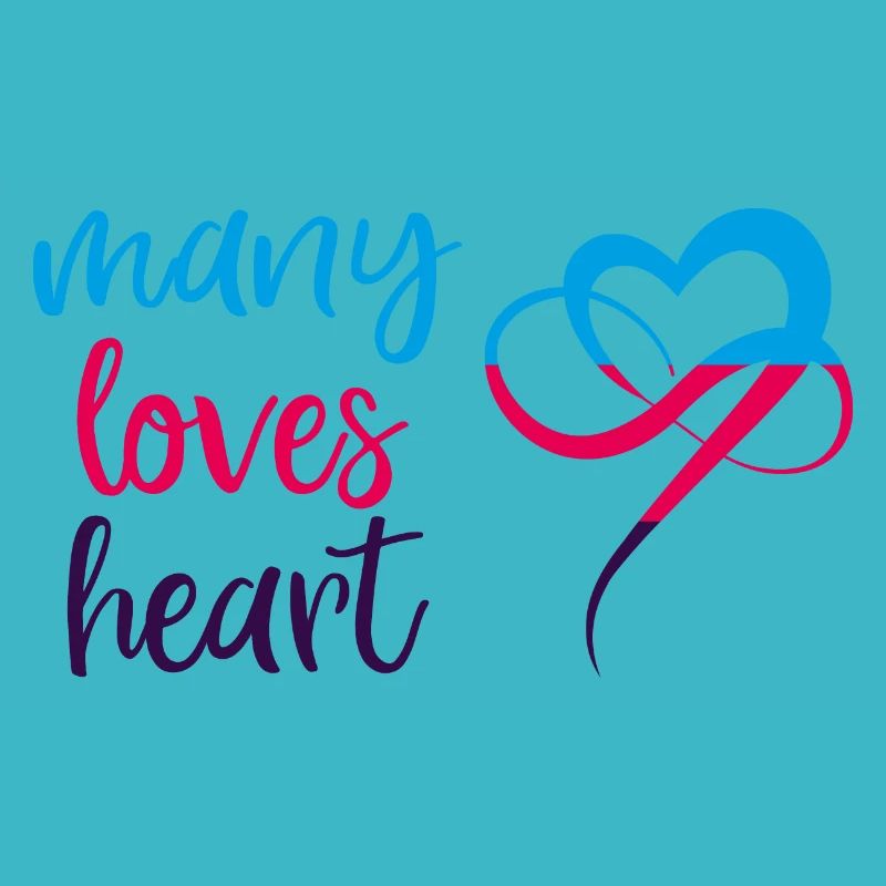Polyamory MANY LOVES HEART