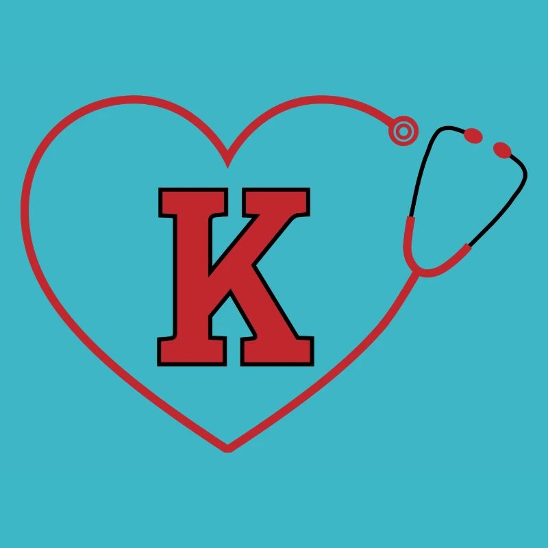 Letter k stethoscope