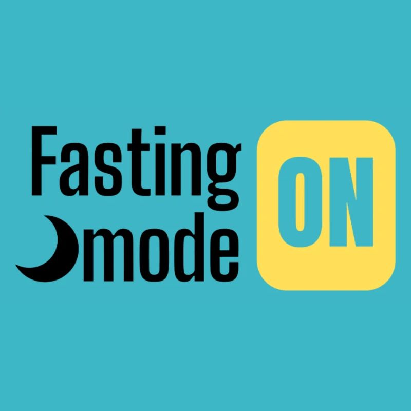 Fasting mode ON text design
