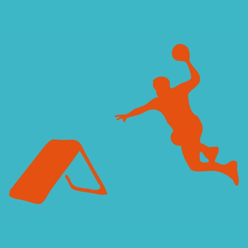 Tchoukball Silhouette Schatten