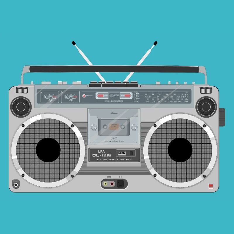 Ghetto blaster retro
