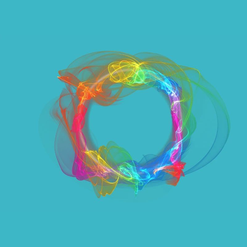 Regenbogen Feuer Ring