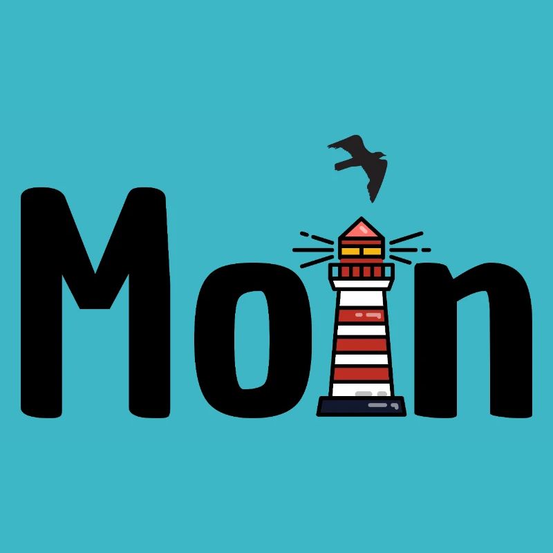 Moin Leuchtturm Möwe