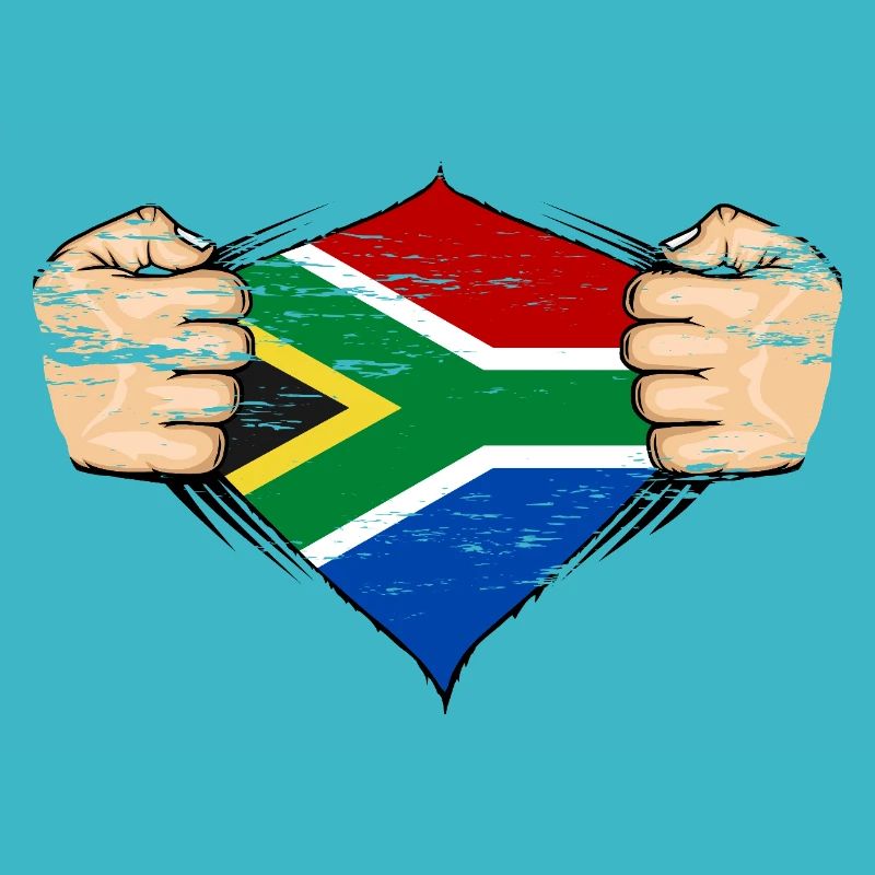 Drapeau de l’Afrique du Sud utilisé