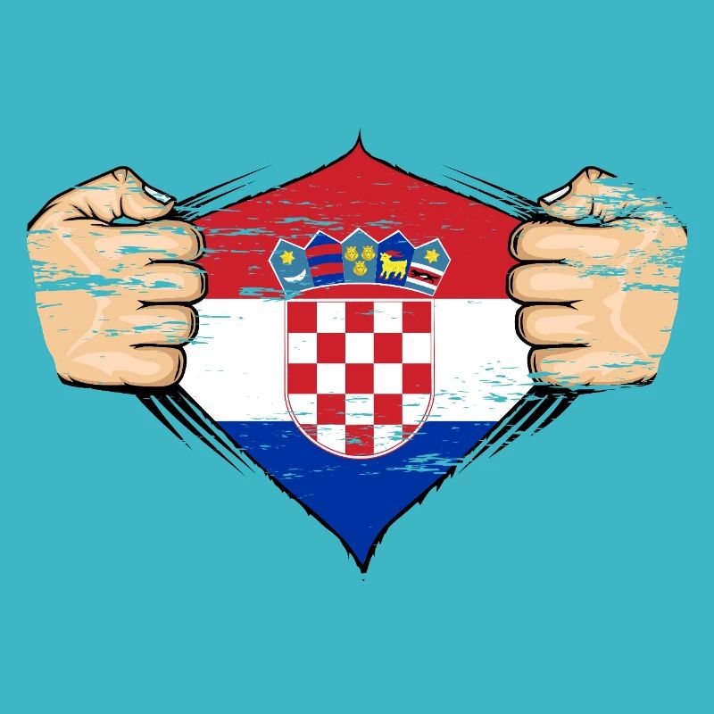 Croatia flag design used