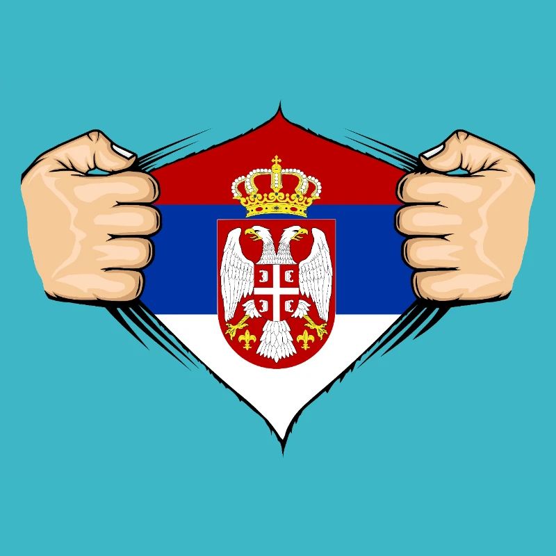 Conception du drapeau de la Serbie
