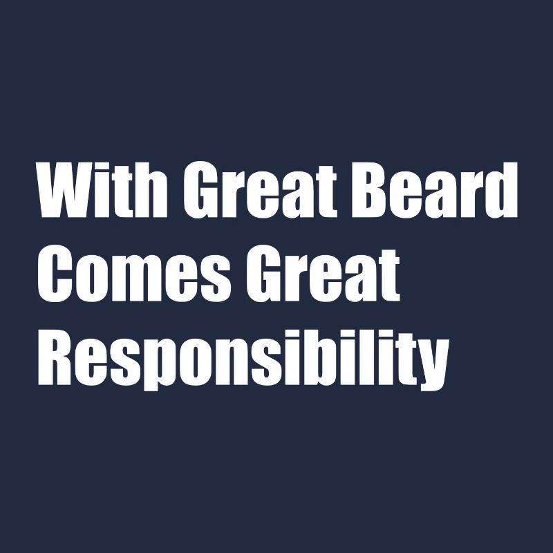 With great Beard, Funny phrase. An ideal gift idea