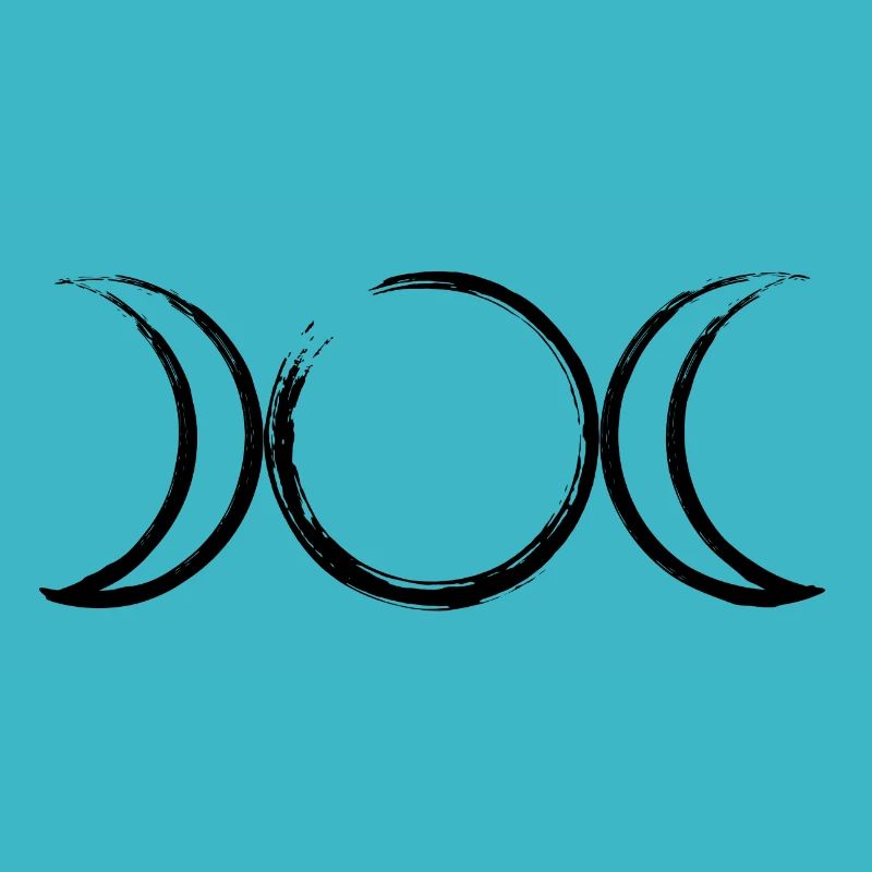 Déesse de la lune Tripple symbole déesse trine