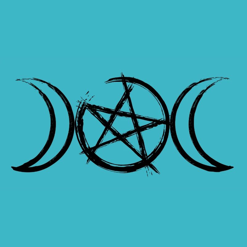 Tripple Moon Goddess symbol triune goddess