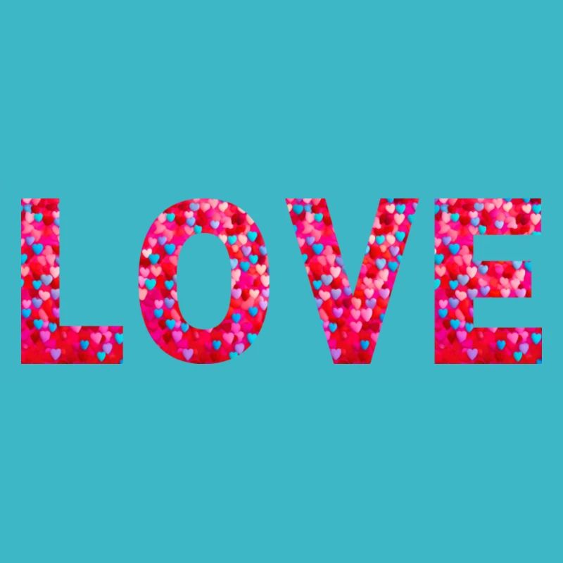 Herzliche Typografie Love Liebe