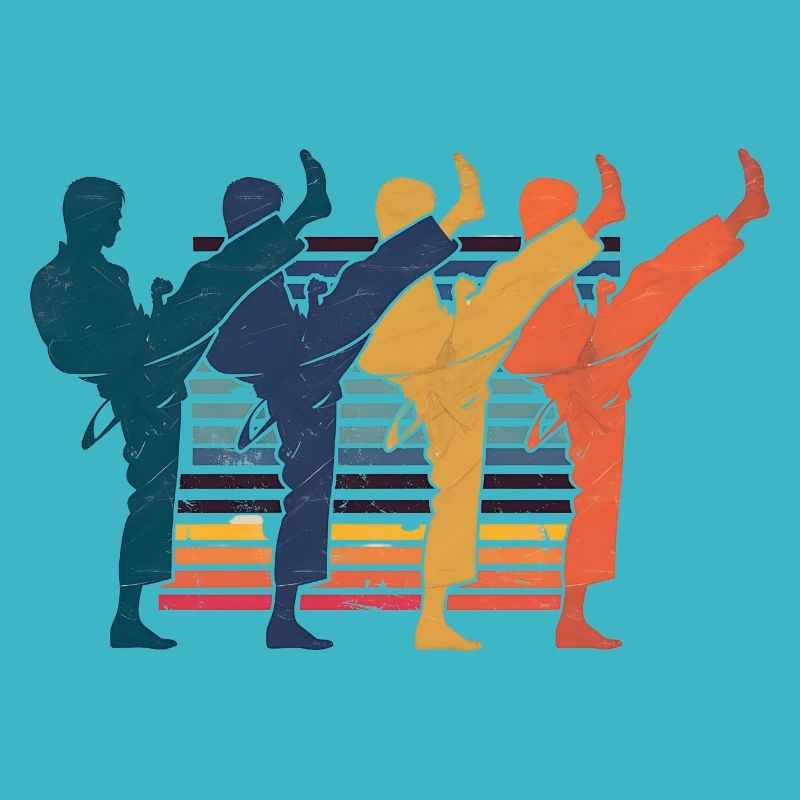 Karate - Retro Fighter Gift