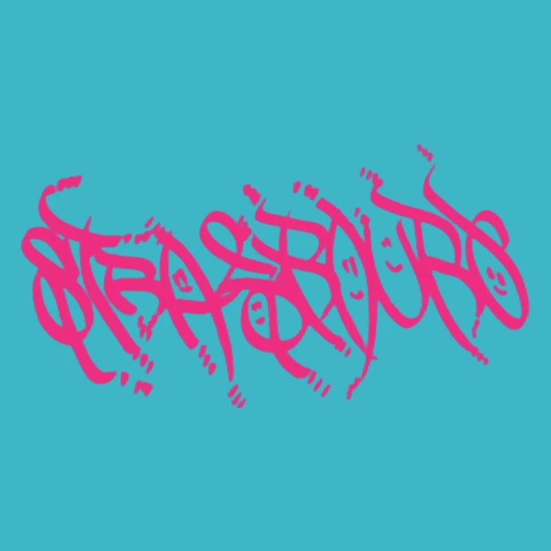 Pinker Strassburg Graffiti Schriftzug