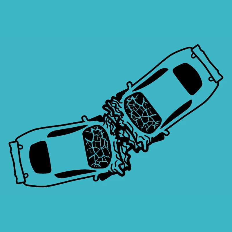 2 autos unfall crash totalschaden zerquetscht dell