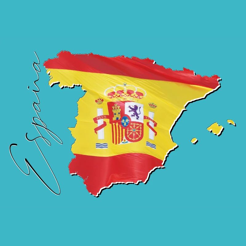 Spanien | echte Flagge | Flag Map ES