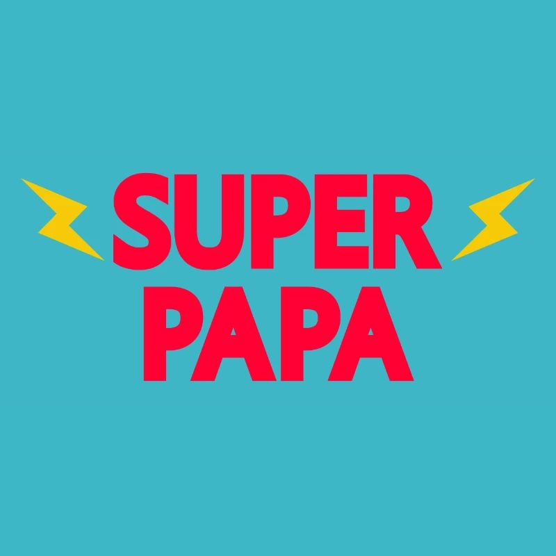 SUPER PAPA VATERTAGSGESCHENK MANN HELD HERO DADDY