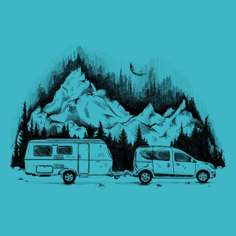 Caravan - Adventure - Camping - Clamping - Car