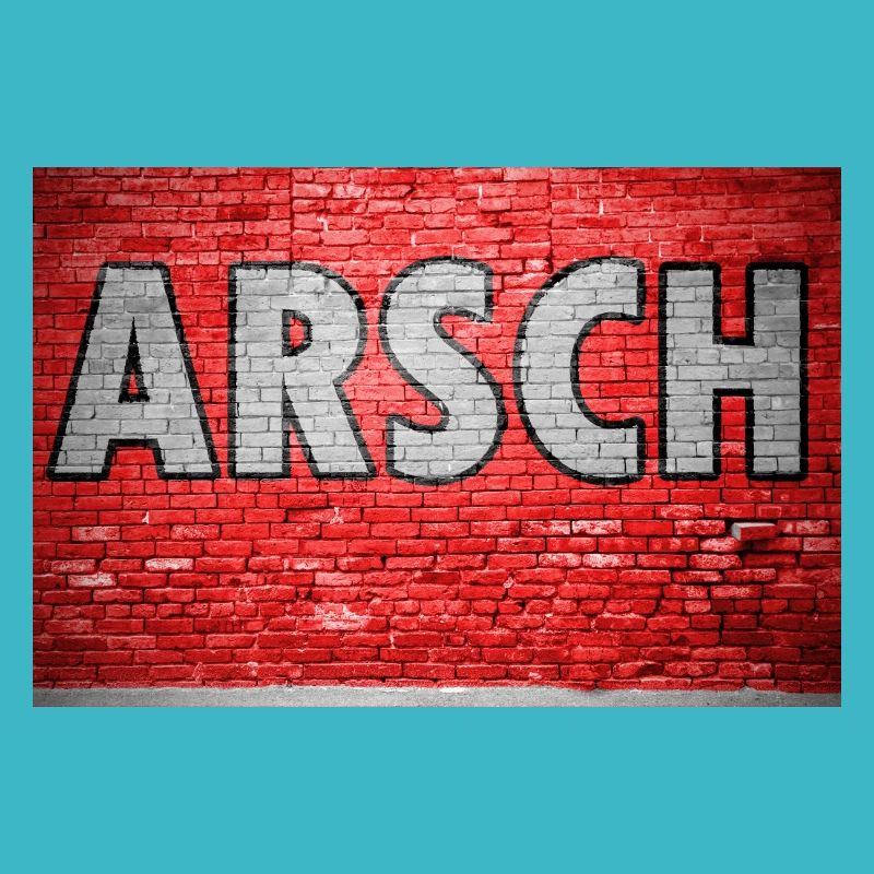 Ass Brick Wall Graffiti