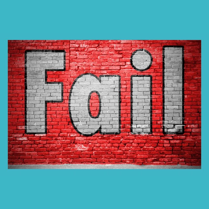 Fail Ziegelsteinmauer Graffiti