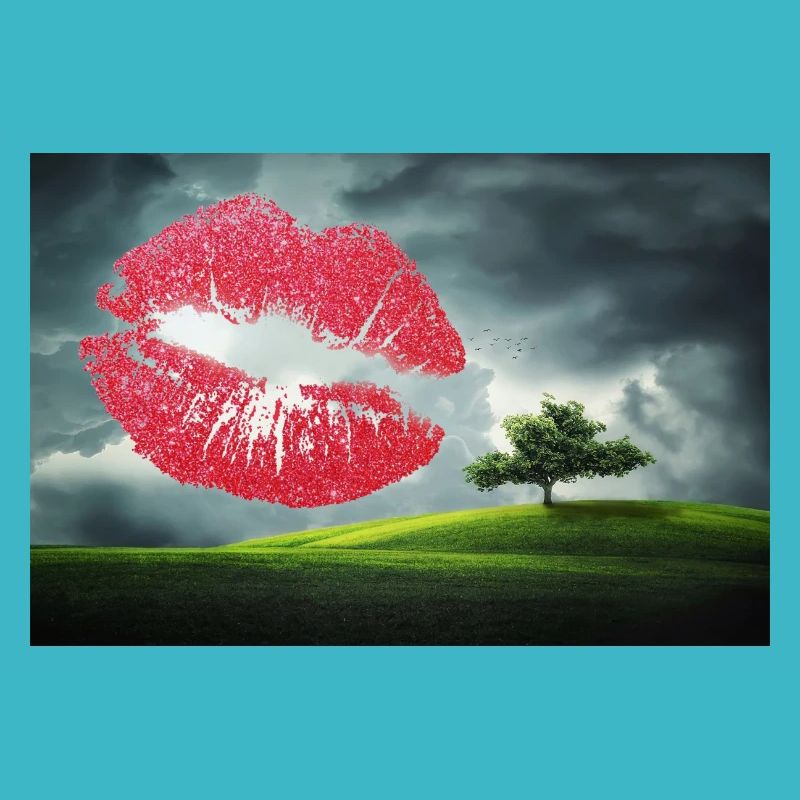 Baiser de la Saint-Valentin.