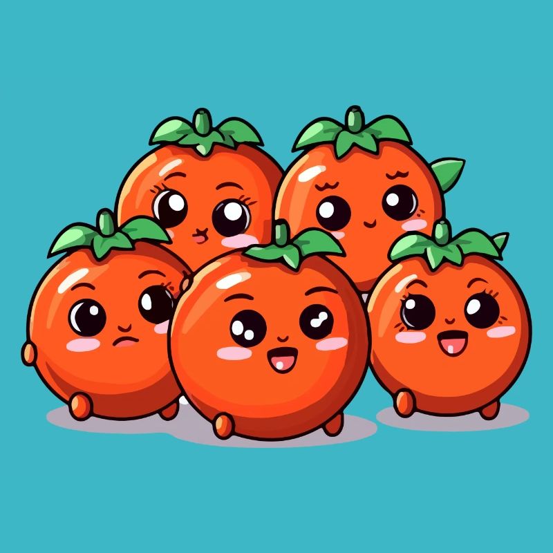 Kawaii tomato buddies