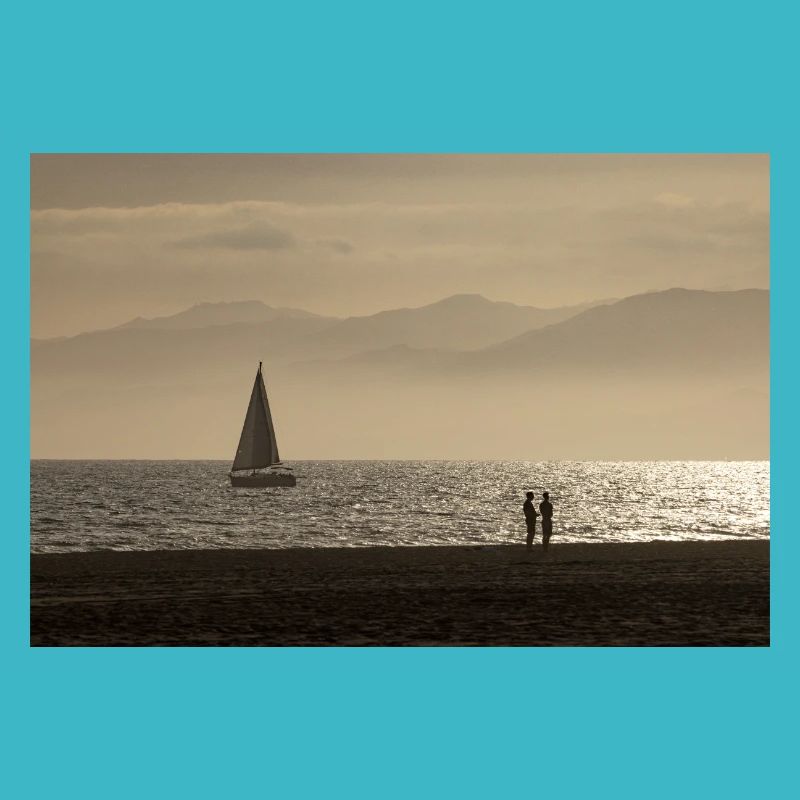 Ambiance de soirée à Venice Beach