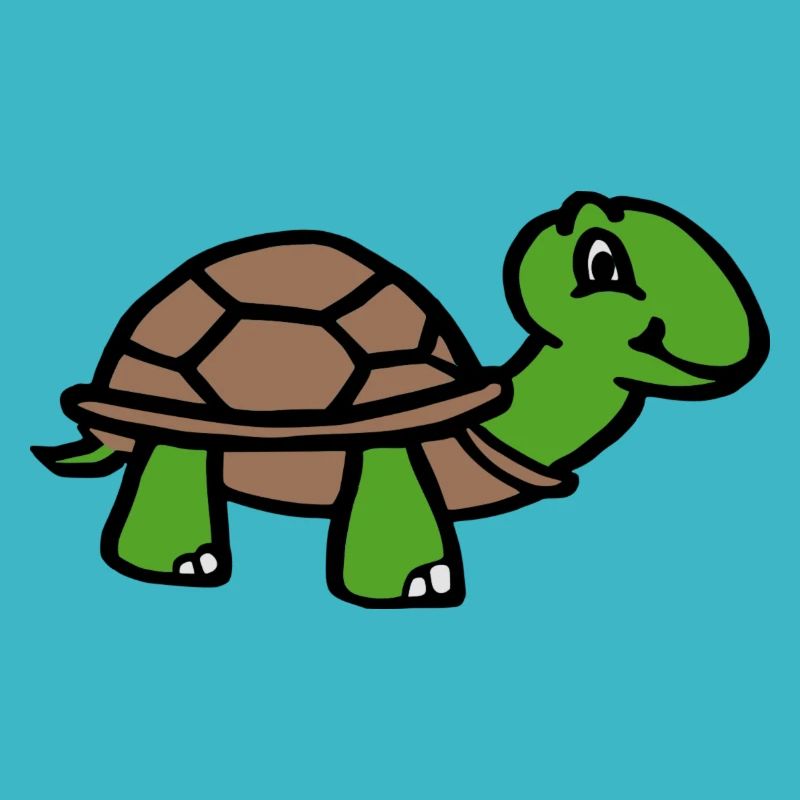 Tortue de dessin animé