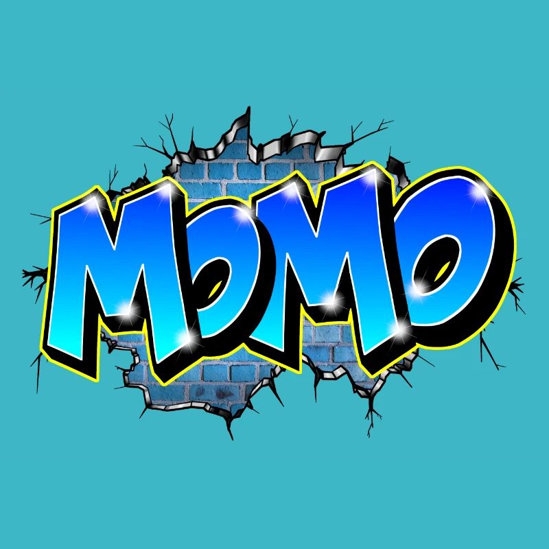 Graffiti Prénom MOMO
