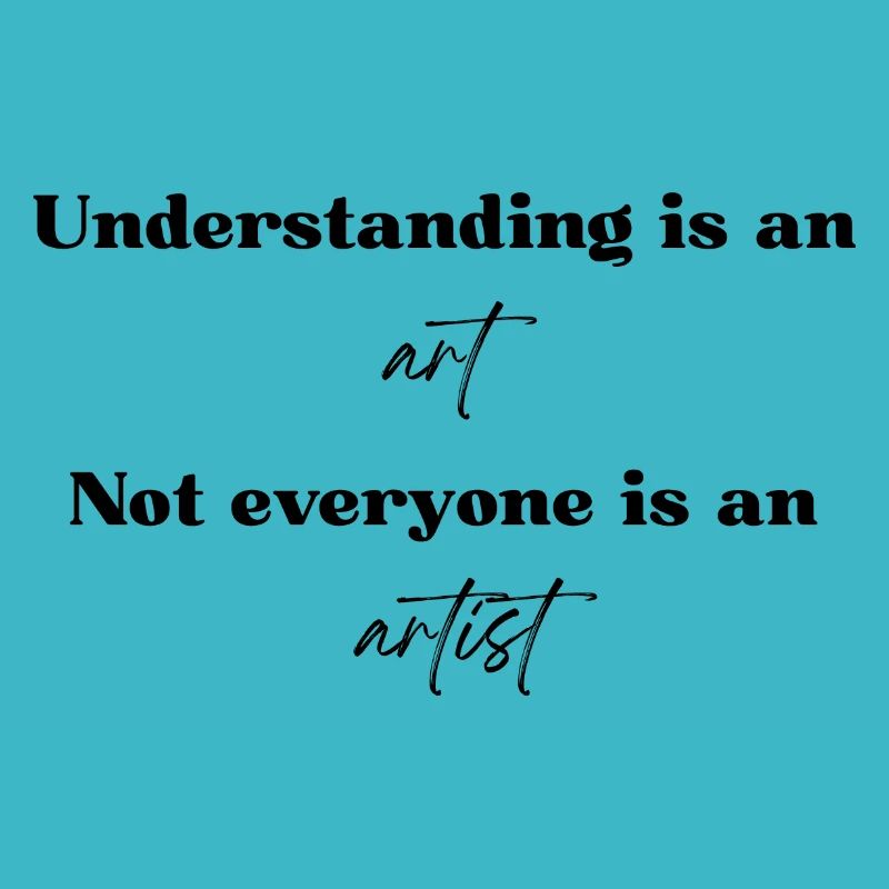 Comprendre est un art